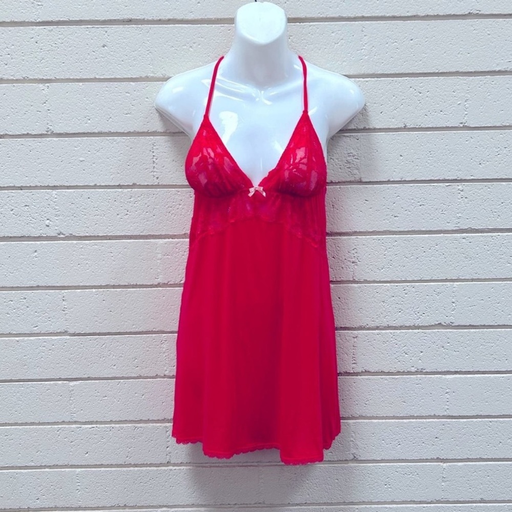 Victoria’s Secret Red/Pink Lace Lingerie Dress
